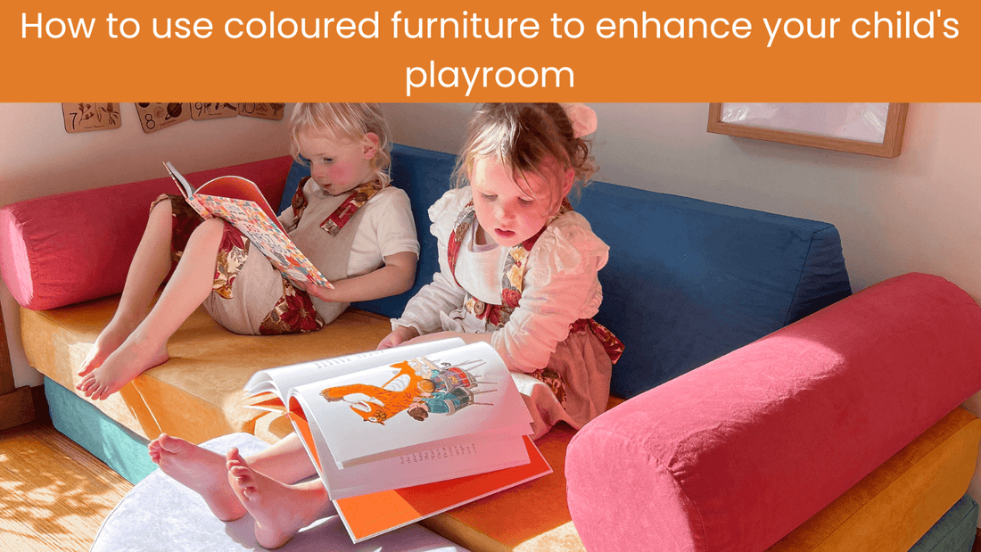 How to use coloured furniture to enhance your child's playroom