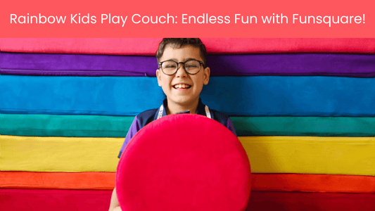 Rainbow Kids Play Couch: Endless Fun with Funsquare!