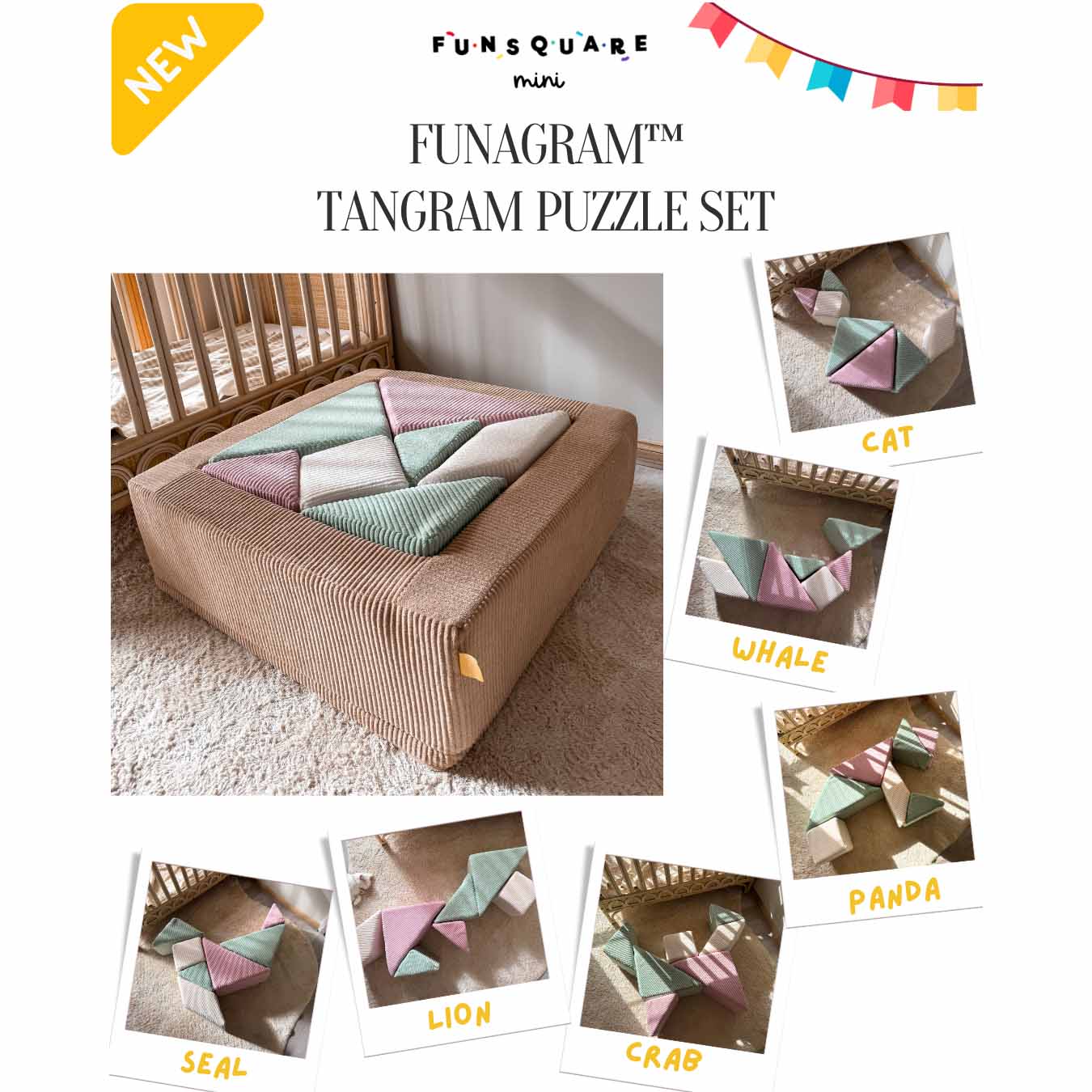 Foam Tangram Puzzle Set