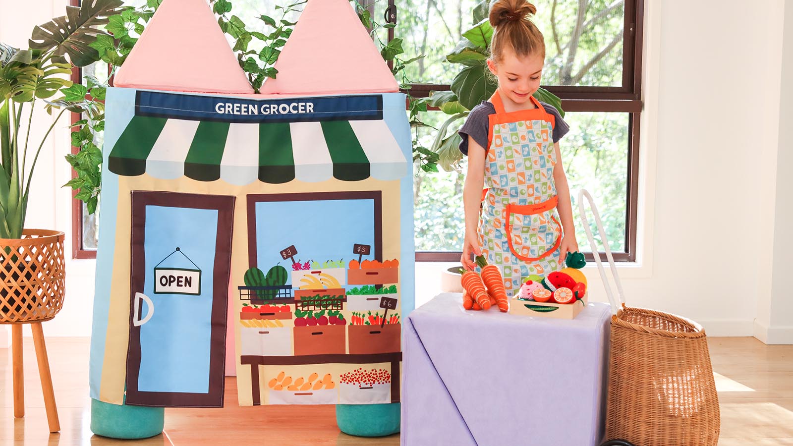 Cardboard Box Diy Pretend Play Market Stand Tinkerer STEM, STEAM